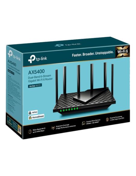 Router Wireless TP-Link Archer AX73 Dual-Band Gigabit AX5400 Beamforming OFDMA ArcherAX73