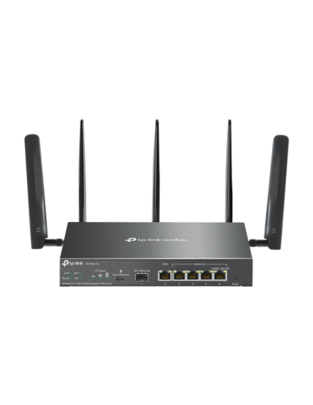 Router 4G+, Wi-Fi 6, AX3000, Nano SIM, 1 x SFP Gigabit, 5 x RJ45 Gigabit - TP-Link Omada ER706W-4G