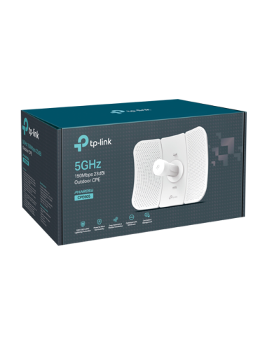 Bridge wireless, Wi-Fi 4, 5GHz, 23 dBi, 20 km, 1 x RJ45 10/100 Mbps, PoE pasiv - TP-Link CPE605