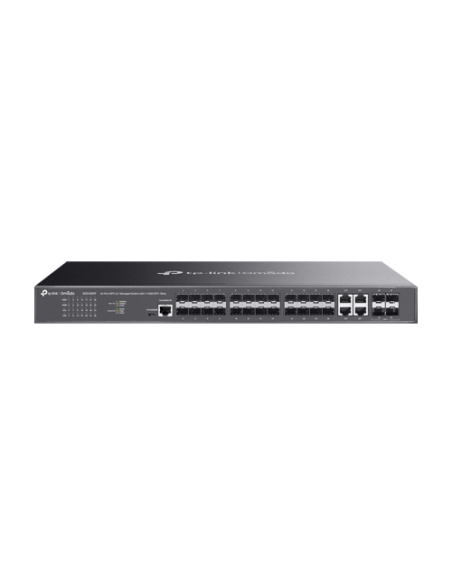 Switch L2+, 20 x SFP 1G, 4 x SFP+ 10G, 4 x combo SFP/RJ45 1G, Sursa 1+1, Management  - TP-Link Omada SG3428XF
