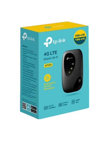 Router portabil Wi-Fi 4G LTE TP-Link M7000 slot SIM - TP-LINK M7000