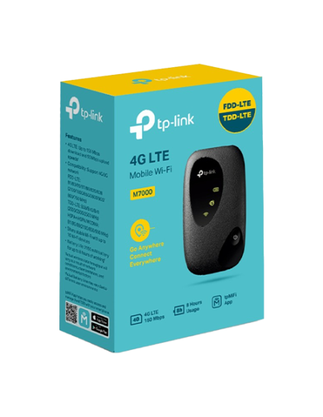 Router portabil Wi-Fi 4G LTE TP-Link M7000 slot SIM - TP-LINK M7000