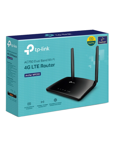 Router 3G / 4G LTE Wireleess TP-LINK Archer MR200 Slot Micro SIM - TP-LINK ArcherMR200