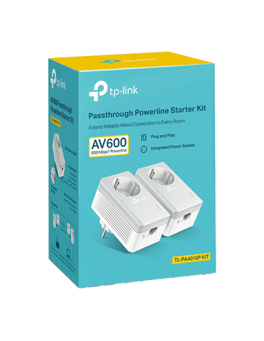 Starter kit Powerline TP-LINK TL-PA4010PKIT AV600 Passthrough - TP-LINK TL-PA4010PKIT