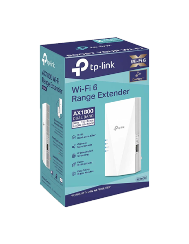 Wireless Range Extender TP-LINK RE600X AX1800, Wi-Fi 6, Dual-Band - TP-LINK RE600X