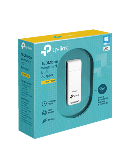 Adaptor USB Wireless, 150Mbps, USB 2.0 - TP-LINK TL-WN727N