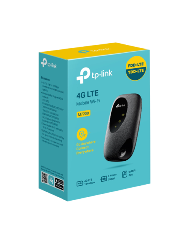 Router portabil 4G, Wi-Fi 4, SIM, Baterie 2000 mAh - TP-Link M7200