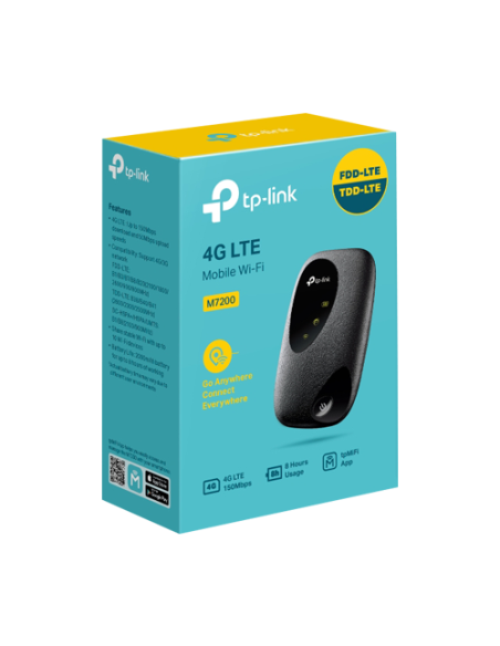Router portabil 4G, Wi-Fi 4, SIM, Baterie 2000 mAh - TP-Link M7200