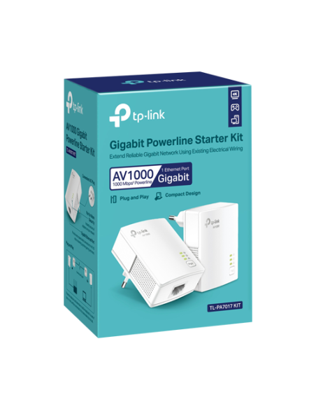 Kit Powerline AV1000, 1 x RJ45 Gigabit - TP-Link TL-PA7017KIT