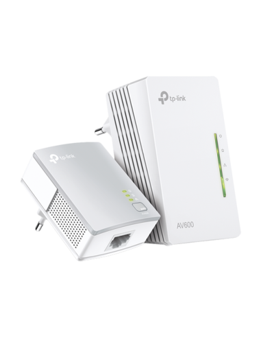 Kit Powerline AV600, Wi-Fi 4, N600 2.4GHz, 2+1 x RJ45 10/100 Mbps - TP-Link TL-WPA4220KIT