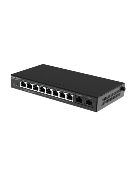 Router 8 x RJ45 1G PoE, 2 x RJ45 1G, Buget PoE 110W, Multi-WAN, Cloud Management - Ruijie RG-EG310GH-P-E