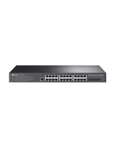 Switch L2+, 24 x RJ45 1G, 4 x SFP+ 10G, Alimentare Baterie 12V, Management - TP-Link TL-SG3428X-UPS