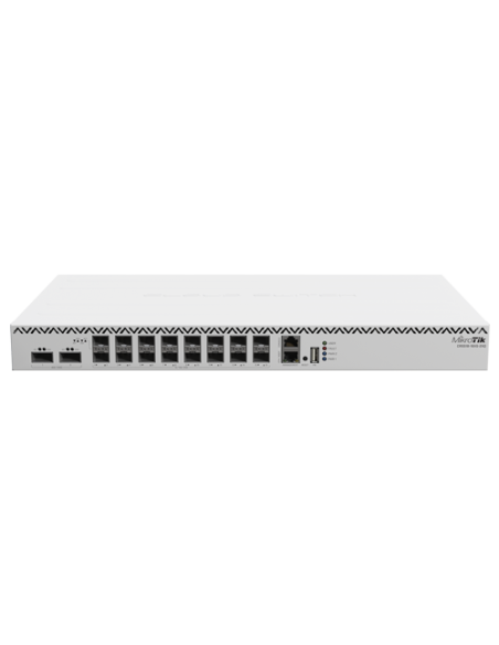 Switch 2 x QSF28 100G, 16 x SFP28 25G, 2 x RJ45 100 Mbps, 1U - MikroTik CRS518-16XS-2XQ-RM