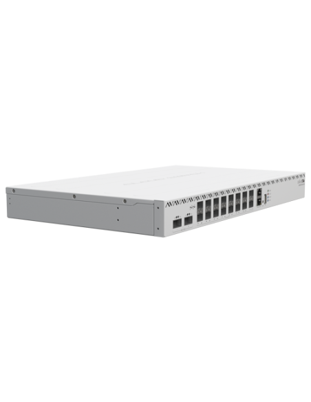 Switch 2 x QSF28 100G, 16 x SFP28 25G, 2 x RJ45 100 Mbps, 1U - MikroTik CRS518-16XS-2XQ-RM