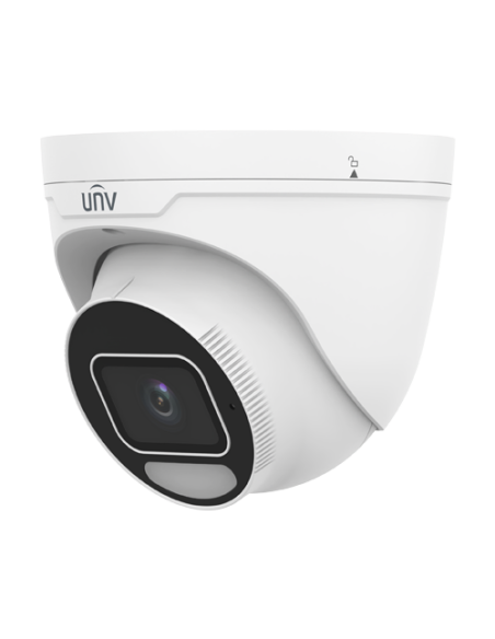 Camera IP Wise-ISP ColorHunter, 4MP, lentila 2.8mm, WL 30m, Mic, Alarm, PoE, Color 24/7, IK10 - UNV IPC3634SE-ADF28K-WP-I1