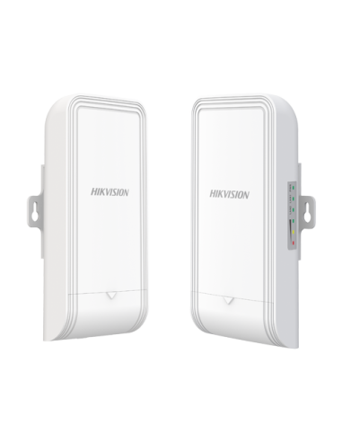 Set Bridge wireless 2.4GHz, 300Mbps, 1 km, 7dBi, PoE IN/OUT, Management - HIKVISION DS-3WF1000-EI-2N-P