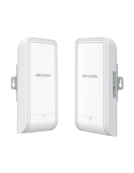 Set Bridge wireless 2.4GHz, 300Mbps, 1 km, 7dBi, PoE IN/OUT, Management - HIKVISION DS-3WF1000-EI-2N-P