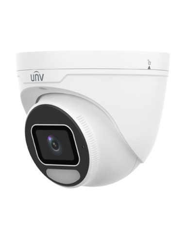 Camera IP Wise-ISP ColorHunter, 8MP, lentila 2.8mm, WL 30m, Alarma, Mic, PoE, Color 24/7, IK10 - UNV IPC3638SE-ADF28K-WP-I1