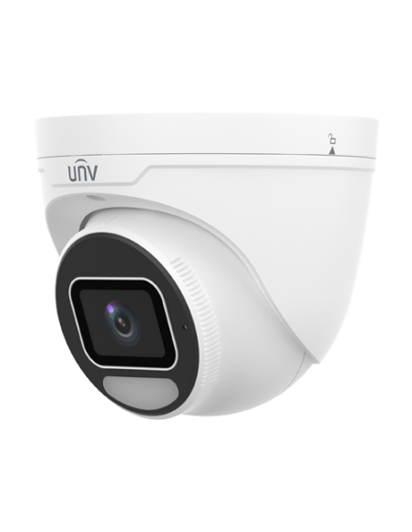 Camera IP Wise-ISP ColorHunter, 8MP, lentila 2.8mm, WL 30m, Alarma, Mic, PoE, Color 24/7, IK10 - UNV IPC3638SE-ADF28K-WP-I1