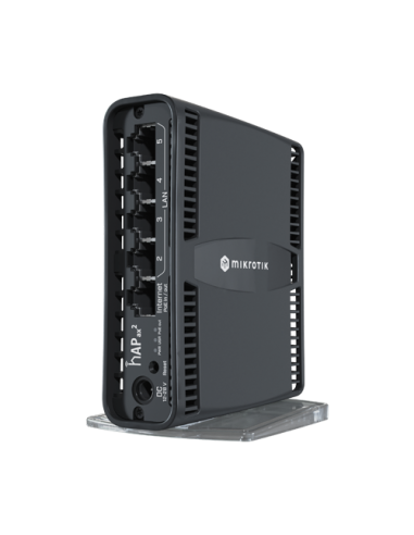 Router hAP axÂ², Wi-Fi 6, Dual-Band, AX1800, 4.5/5 dBi, 5 x RJ45 1G, PoE In/Out pasiv - MikroTik C52iG-5HaxD2HaxD-TC