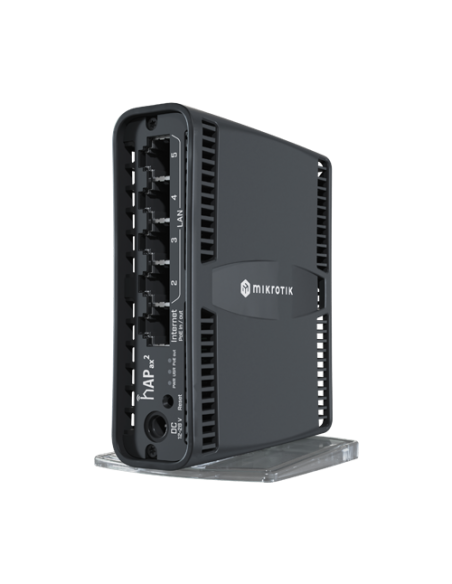Router hAP axÂ², Wi-Fi 6, Dual-Band, AX1800, 4.5/5 dBi, 5 x RJ45 1G, PoE In/Out pasiv - MikroTik C52iG-5HaxD2HaxD-TC