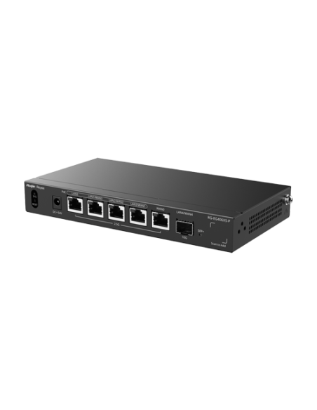 Router 5 x RJ45 2.5G (4 x PoE+), 1 x SFP+ 10G, Multi-WAN, Cloud Management - Ruijie Reyee RG-EG406XS-P