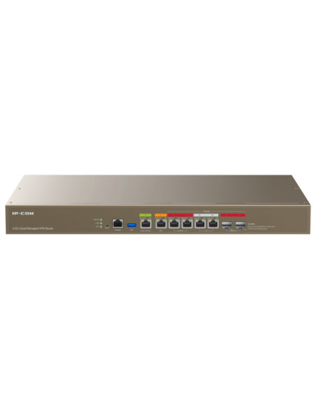 Router VPN, 1 x RJ45 2.5G, 3 x RJ45 1G, 2 x combo SFP/RJ45 1G, Multi-WAN, Cloud Managed - IP-COM M50-F