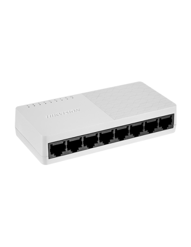 Switch L2, 8 x RJ45 10/100 Mbps, Unmanaged - HIKVISION DS-3E0108D-O