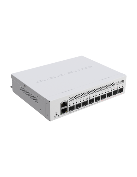 Switch L3, 5 x SFP 1G, 4 x SFP+ 10G, 1 x RJ45 1G, PoE In af/at, 1U - Mikrotik CRS310-1G-5S-4S+IN