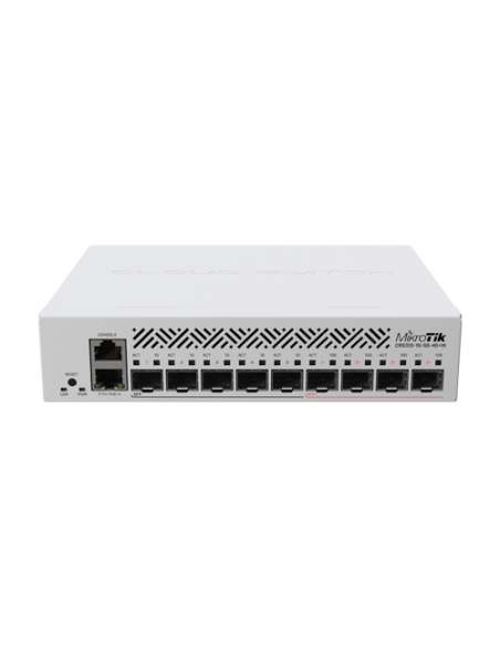 Switch L3, 5 x SFP 1G, 4 x SFP+ 10G, 1 x RJ45 1G, PoE In af/at, 1U - Mikrotik CRS310-1G-5S-4S+IN