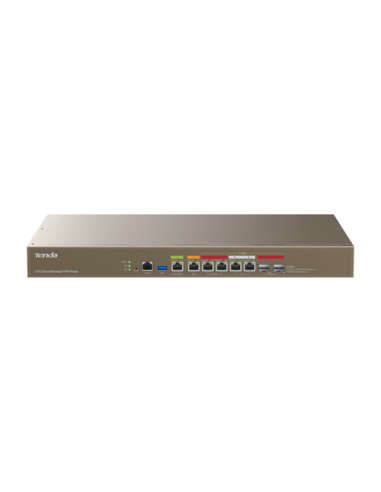 Router 1 x RJ45 2.5G, 3 x RJ45 1G, 2 x combo RJ45/SFP 1G, Multi-WAN, Cloud Management - TENDA TND-G300-F