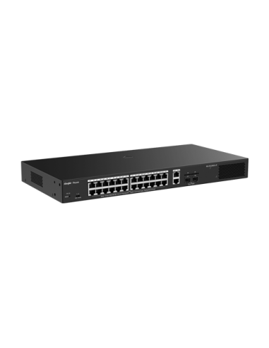 Switch L2, 24 x RJ45 1G PoE+, 2 x RJ45 1G, 2 x SFP 1G, Cloud Management - Ruijie Reyee RG-ES228GS-LP