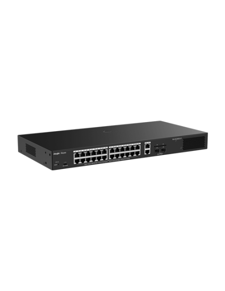 Switch L2, 24 x RJ45 1G PoE+, 2 x RJ45 1G, 2 x SFP 1G, Cloud Management - Ruijie Reyee RG-ES228GS-LP
