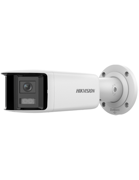 DarkFighter, AcuSense - Camera IP, 4MP, Panoramic view 180°, lentila 2.8mm, IR 40m, Audio, Alarma, PoE, IP67 - HIKVISION DS
