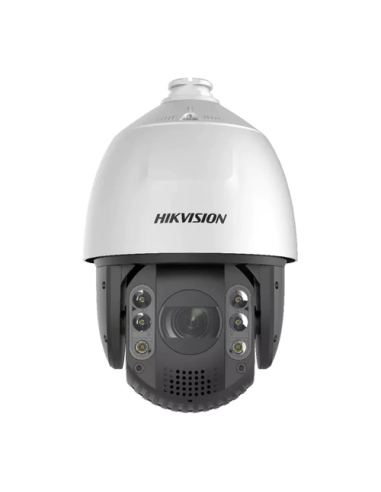 AcuSense, DarkFighter, AutoTracking - Camera PTZ IP, 4.0 MP, Zoom optic 25X, IR 200 metri, Alarma, Difuzor, Hi-PoE