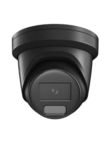 Deep Learning, ColorVu, Dual Light - Camera IP, 4MP, lentila 2.8mm, IR 40m, WL 40m, Mic, PoE, Neagra - HIKVISION DS-2CD2347G2H