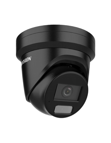 Deep Learning, ColorVu, Dual Light - Camera IP, 4MP, lentila 2.8mm, IR 40m, WL 40m, Mic, PoE, Neagra - HIKVISION DS-2CD2347G2H