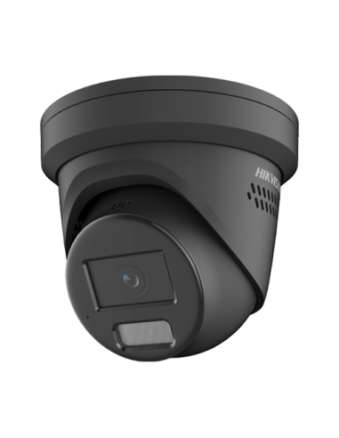 Deep Learning, ColorVu, Dual Light - Camera IP, 4MP, lentila 2.8mm, IR 40m, WL 40m, Mic, PoE, Neagra - HIKVISION DS-2CD2347G2H
