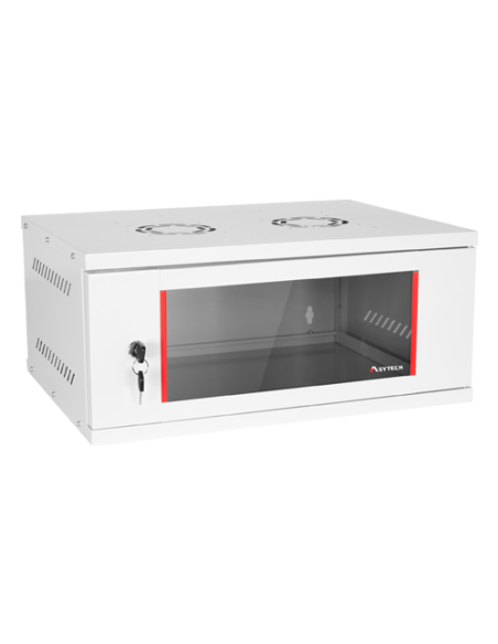 Rack perete 4U 19'' 542X400, capacitate incarcare 50 kg, RAL7035 - ASYTECH Networking ASY-4U-5440SBW
