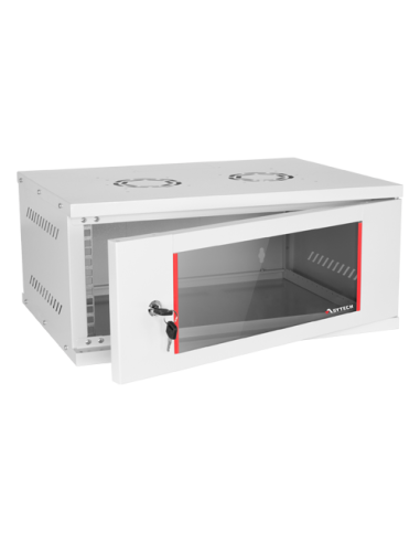 Rack perete 4U 19'' 542X400, capacitate incarcare 50 kg, RAL7035 - ASYTECH Networking ASY-4U-5440SBW