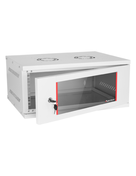 Rack perete 4U 19'' 542X400, capacitate incarcare 50 kg, RAL7035 - ASYTECH Networking ASY-4U-5440SBW
