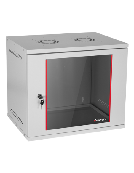 Rack perete 9U 19'' 542X400, capacitate incarcare 50 kg, RAL7035 - ASYTECH Networking ASY-9U-5440SBW