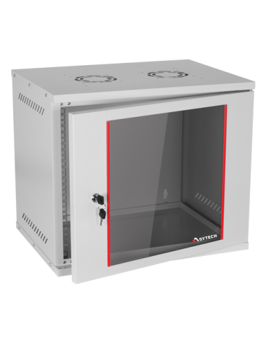 Rack perete 9U 19'' 542X400, capacitate incarcare 50 kg, RAL7035 - ASYTECH Networking ASY-9U-5440SBW