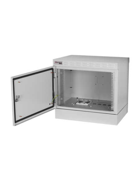 Cabinet rack exterior 7U 19'' 600x450, capacitate incarcare 300 kg, IP55, IK10 - ASYTECH Networking ASY-7U-6045EXIP55