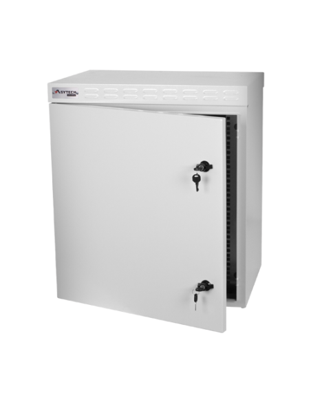 Cabinet rack exterior 12U 19'' 600x450, capacitate incarcare 300 kg, IP55, IK10 - ASYTECH Networking ASY-12U-6045EXIP55
