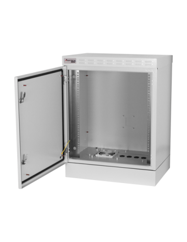 Cabinet rack exterior 12U 19'' 600x450, capacitate incarcare 300 kg, IP55, IK10 - ASYTECH Networking ASY-12U-6045EXIP55