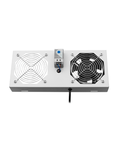 Modul 1 ventilator pentru rack SBW/EXIP55 19', cu termostat, RAL 7035 - ASYTECH Networking ASY-FAN-EXIP55-THM-1F