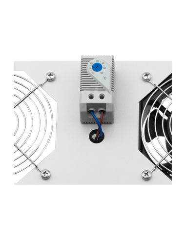 Modul 1 ventilator pentru rack SBW/EXIP55 19', cu termostat, RAL 7035 - ASYTECH Networking ASY-FAN-EXIP55-THM-1F