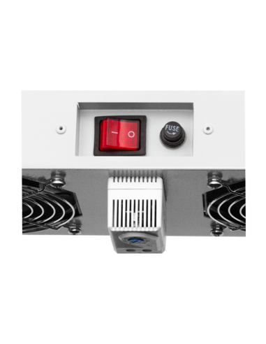 Modul 2 ventilatoare pentru rack SBW/EXIP55 19', cu termostat, RAL 7035 - ASYTECH Networking ASY-FAN-EXIP55-THM-2F
