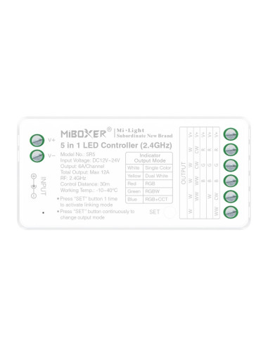 MiBoxer SR5 Controller LED 5in1 (2.4GHz)